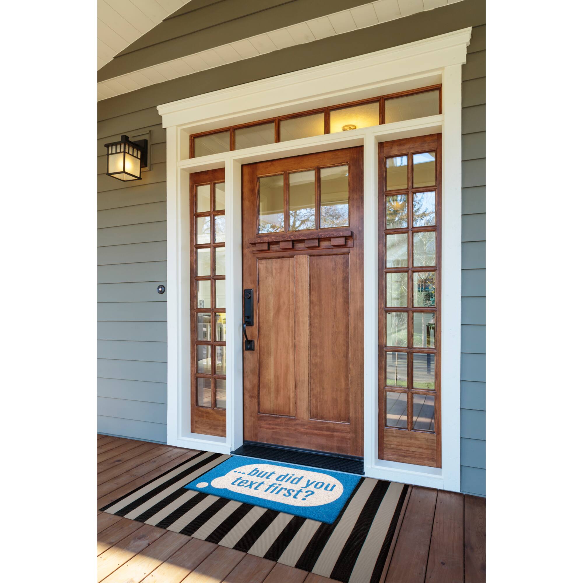 "But Did You Text First" Doormat